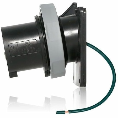 Leviton Pin & Sleeve Inlet, 30 A, 347/600V AC, Three Phase, 4 Pole, Screw Terminals Wire Connection Type 530B5WLEV