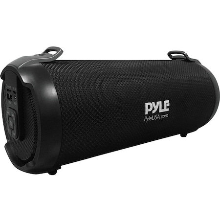 Pyle PyleUsa Wireless Portable Bluetooth Boombox Speaker, 17W, Rechargeable, MP3/USB/SD, Fm Radio, Tweeter PBMSPG2BK