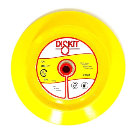 Diskit Diskit Abrasive Sanding Pad 08052: Firm, 8", PSA, 0 Hole, Flex Profile MADE IN USA 08052