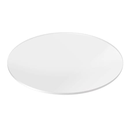 Fab Glass And Mirror Acrylic Round Table Top 38in | Plexiglass Disc Table Top 1/2in with Flat Edge Ideal For Office, ... PGT12M38RD