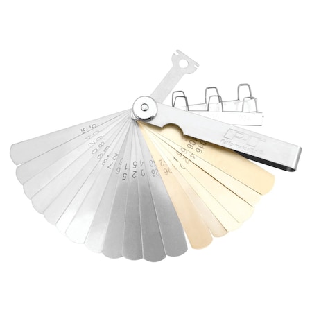 Perform Tool Feeler Gauge 24 Blades/ 0006 To 0026 In And 0152 To 0660 mm/ 0025 To 0045 In Wire Test Loops W80529