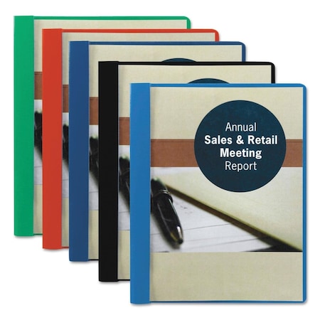 Made-To-Stick Poly Report Cover Tang Clip, Red - 8.5 x 11.5 in. MA3748064