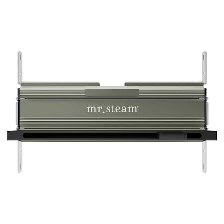 Mr. Steam Linear 16 in. W. Steamhead with AromaTherapy Reservoir in Matte Black 104480MB