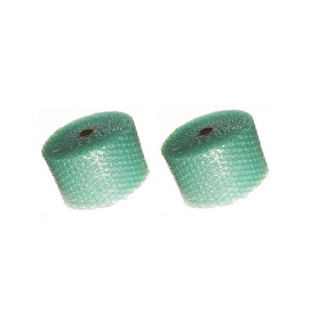 Bubblefast 125' Green Bubble 1/2'' Wrap x 12'' Wide, 2PK 125 Green