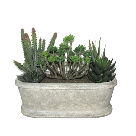 Vaser Designs 7.5 in. Artifical Succulent Garden VA3012146