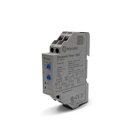 Trumeter Timer Switch Relay, 240V AC / 24V AC/DC, ON-Delay, 1 C/O TS02