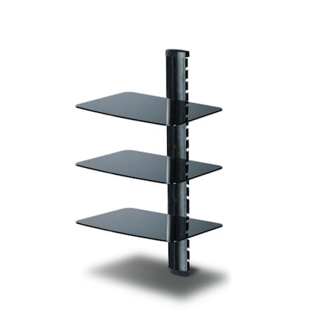 Nextgen 3-Layers DVD Stand with Black Color Glass NE2588771