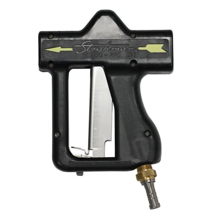 Strahman Washdown Equipment Hydro-Pro 150 Nozzle Black With Stainless Steel 5/8in 360Deg Swivel Adapter HP150063BLACK