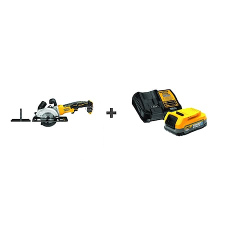 Dewalt Cordless Circular Saw, 4-1/2" dia. Blade DCS571B/DCBP034C