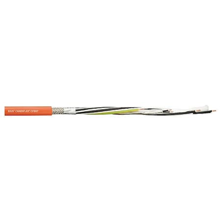 Chainflex ServoMotorCable, Orange, 0.45in-OD, 1000V CF887-10070202