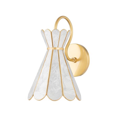 Mitzi Lyra 1 Light Wall Sconce 15 In. Aged Brass H662101-AGB