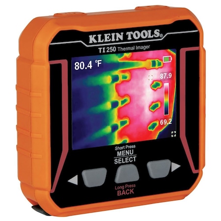Klein Tools Infrared Camera, 60 mK, 320 x 240 Display, 50 Degrees  +/- 3 Degrees TI250