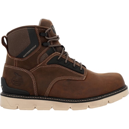 Georgia Boot Carbon Flex Wedge Waterproof Work Boot, Brown, Size 8 GB00712