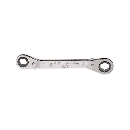 Klein Tools Reversible Ratcheting Box Wrench, 1/2 x 9/16-Inch 68238