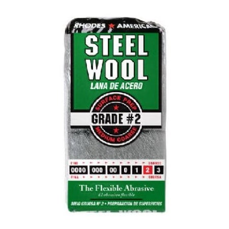 Homax Steel Wool Pads #2 12Pk 10121112