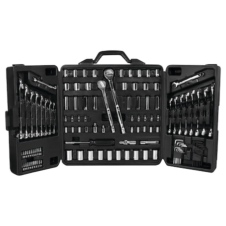 Performance Tool 125 pc. Mechanic's Tool Set, Ratchets, Sockets, Wrenches, Screwdrivers W1525