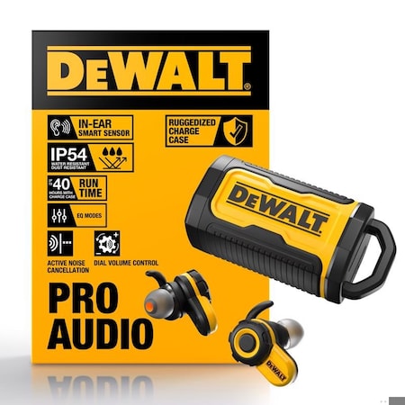Dewalt Wireless Bluetooth Earbuds w/Charging Case 190 2097 DW2