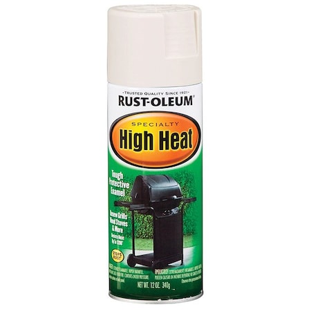 Specialty 12 Oz Rust-Oleum Brands White High Heat Enamel Spray Paint 7751830