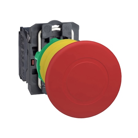 Schneider Electric Emergency Stop Push Button, 22 mm, 1NC, Red XB5AT842