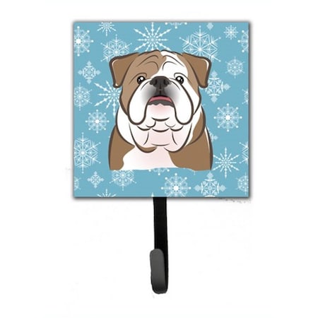 Carolines Treasures Snowflake English Bulldog Leash and Key Holder BB1653SH4