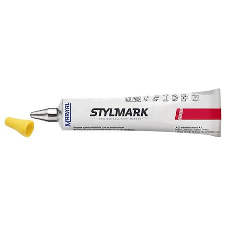 Markal Liquid Paint Marker, Yellow, Steel 96653G