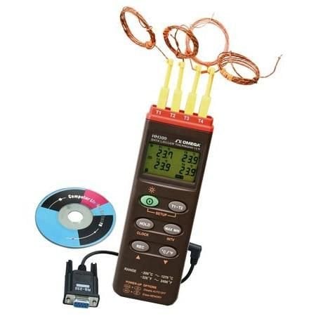 Omega 4-CHANNEL DATA LOGGER THERMOMETER HH309A