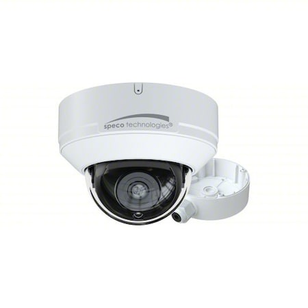 Speco 5MP HD-TVI Dome Camera, IR, 2.8 Fixed Lens, Included Junc Box, White V5D3