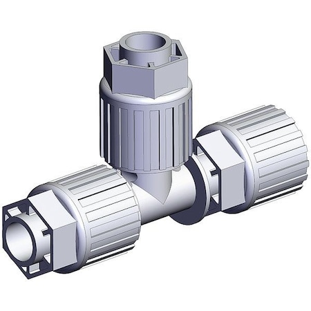 Smc High Purity Fitting, Union, PFA LQ3T4A-SR