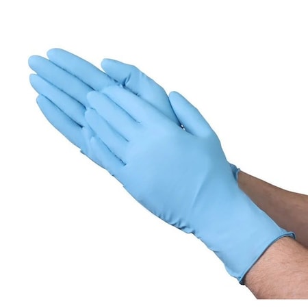 Vguard A1DH1, Disposable Gloves, 7.8 mil Palm, Nitrile, Powder-Free, Large, 500 PK, Blue A1DH13