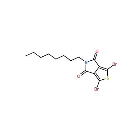 Ak Scientific 2, 5-Dibromo-N-n-octyl-3, 4-thiophenedicarboximide (200mg), CAS 566939-58-0 8297AB-200mg