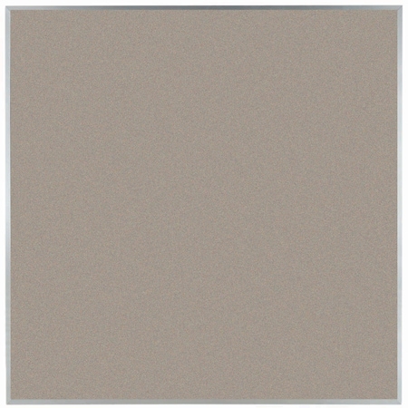 Aarco VIC Cork Bulletin Board w/ a Clear Satin Anodized Aluminum Frame, Brown Rice 48''Hx48''W DW4848187