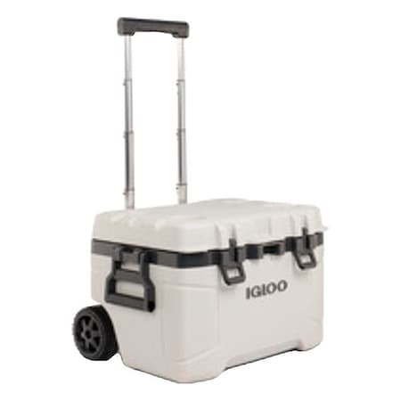 Igloo Roller Chest Cooler, White, 52 qt 00034940