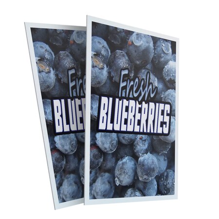 Signmission Fresh Blueberries, Plastic Signs Only 24 Inch x 36 Inch, Corrugated Plastic, 2PK CSB-2436-2PACK-Fresh Blueberries
