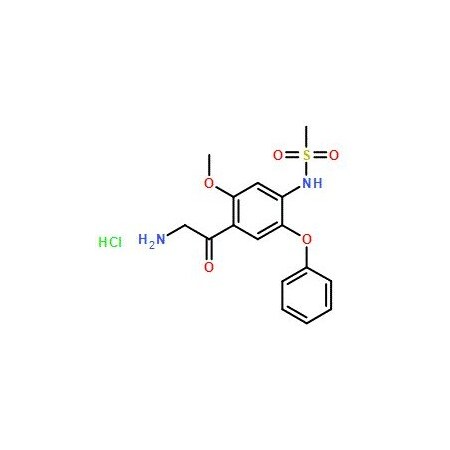 Ak Scientific N-(4-(2-Aminoacetyl)-5-methoxy-2-phenoxyphenyl)methanesulfonamide hydrochloride (1g), CAS 149436-41 7447AA-1g