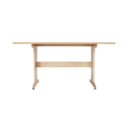 Diversified Spaces Rectangle Pedestal Table, 72" W, 86" L, 36" H, HPL Top, Natural Birch PT-7248PNB
