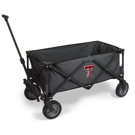 Picnic Time Family Of Brands NCAA Texas Tech Red Raiders Adventure Wagon Folding Wagon - Wagon Cart 739-00-679-574-0