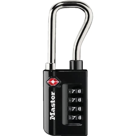 Master Lock 1-5/16'' Wide Number Combination Luggage Lock with Extended Reach, TSA Accepted 4696D