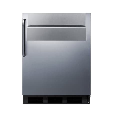 Summit Commercial 24in Wide Built-In All-Refrigerator, ADA Compliant, with Speed Rail FF7BKBISSTBADASR