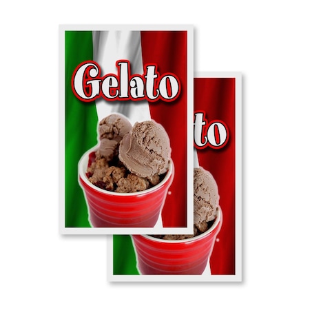 Signmission Gelato, Vinyl Decals Only 24 Inch x 36 Inch, Vinyl Decal, 2PK DSB-2436-2PACK-Gelato