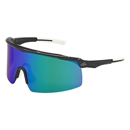 Globus Safety Glasses, Gray, Green BH32916PFT