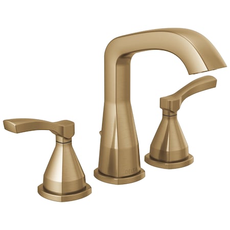 Delta Stryke Two Handle Widespread Bathroom Faucet, 5.88 in, Lumicoat Champagne Bronze 35776-CZ-PR-MPU-DST