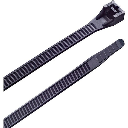 Gardner Bender Cable Tie, 36 in L, 10.30 in Max Bundle Dia., Black, Nylon 6/6, 175 lb Strength, 50 PK 46-436UVB