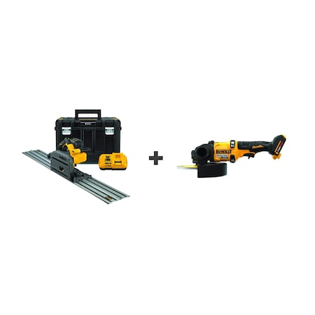 Dewalt Cordless Track Saw Kit w/ Bonus Grinder DCS520ST1/DCG440B
