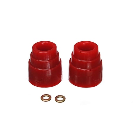 Omnisports 2.437 in. dia. Hyper-Flex Bump Stop with 2.50 in. Tall Polyurethane, Red, 2PK OM1839449