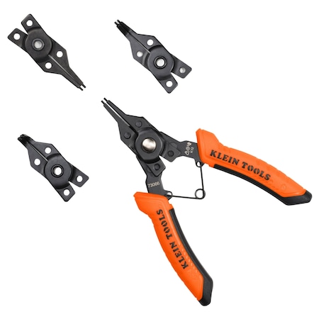 Klein Tools 6-in-1 Interchangeable Snap Ring Pliers 73066
