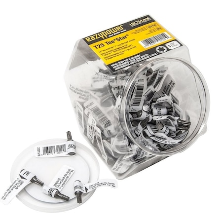 Eazypower EAZYPOWER 022155 Insert Bit, T25 Drive, Torx Drive, 1/4 in Hex Shank 22155