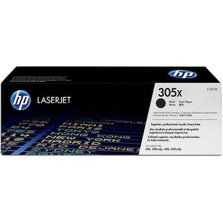 Hp 305X Black Original LaserJet Toner Cartridge, 4,000 Yield CE410X