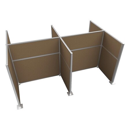 Versare Cubicle Kit, Latte, 72 in H HPK-4P4-S-BRN