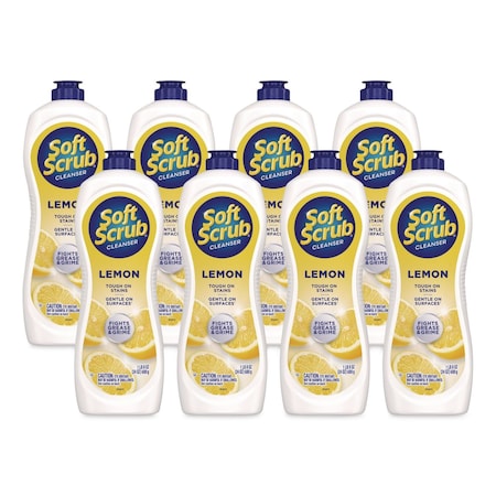 Soft Scrub Scrub Cleansers, Bottle, 24 oz, Clean, 8 PK 23400 07226 2