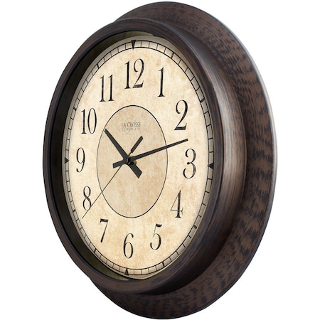 La Crosse Technology Antique Finish Wall Clock, 14" 404-2635